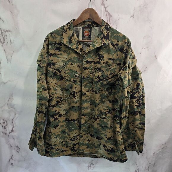 Marpat Camo Jacket Mens Small Reg Digital Woodland Shirt Marines Military USMC - Picture 1 of 10